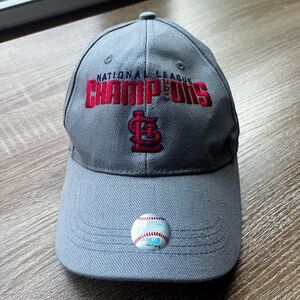MLB Baseball Saint Louis Cardinals Hat National League 2011 Champions‎ Gray OSFM